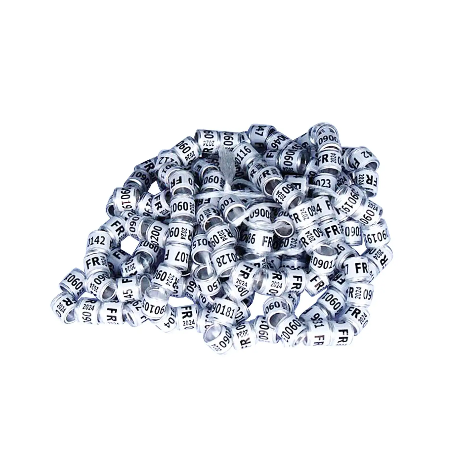 100 Pieces Pigeon Dove Leg Rings 2024 Identify Bands Birds Foot Ring Small Size