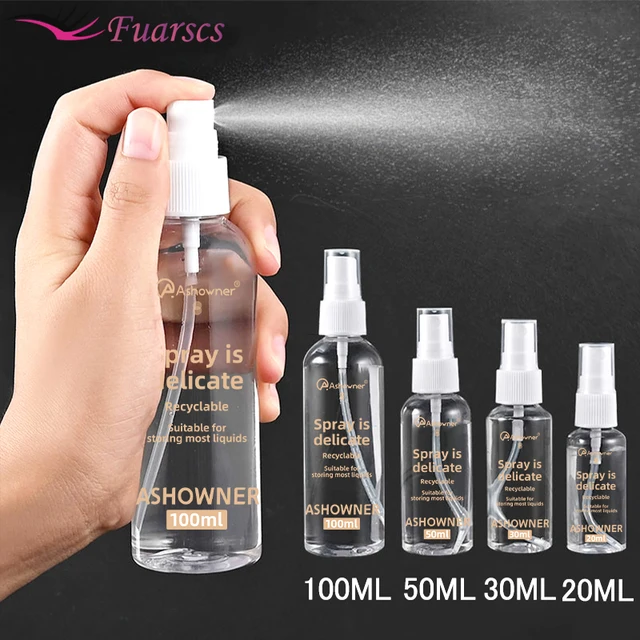 5Pcs 30ml-100ml Mini Portable Spray Bottle Travel Size Fine Mist Spray  Refillable Travel Containers For Perfume Hairspray Lotion - AliExpress