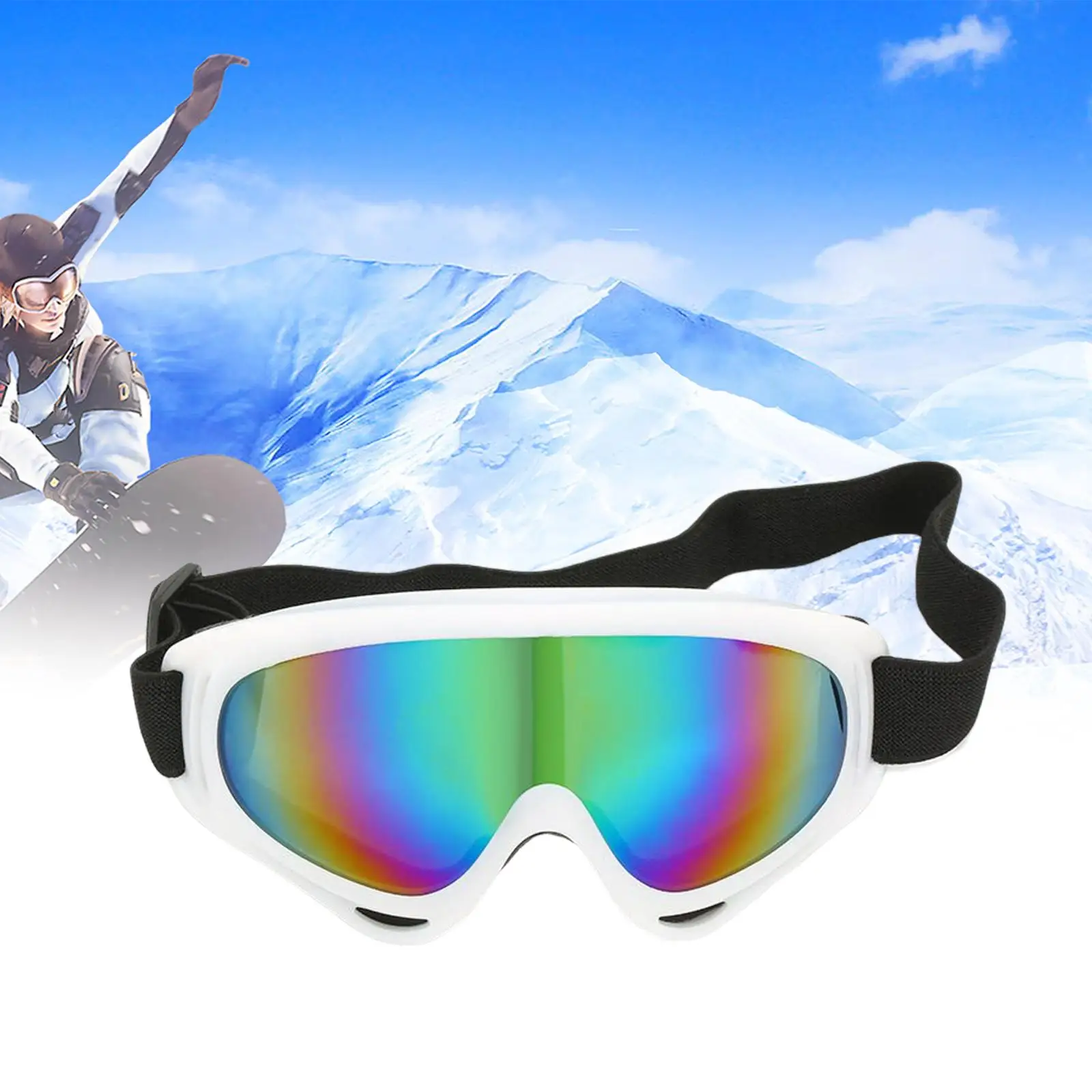 Winter Goggles Glasses Sunglasses Windproof Anti-Fog Bicycle Protective