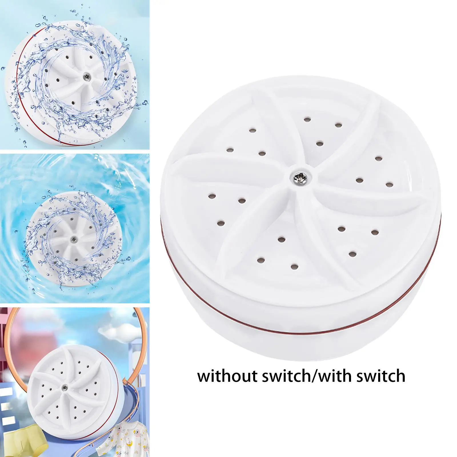 turbo Washing Machine Deep Clean Multipurpose Smart Timing Reusable Mini Washing Machine for Apartment Office Travel Home