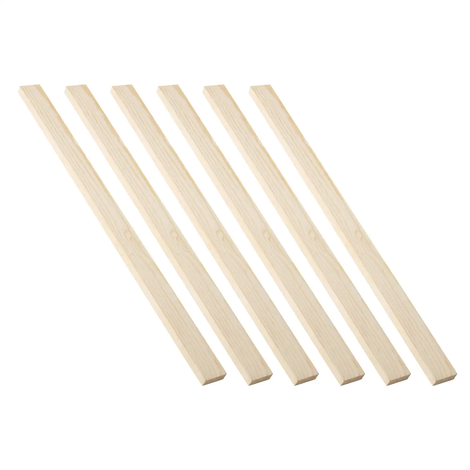 6Pcs Length 40cm Wooden Rolling Pin Guides Measuring Dough Strips for Dough Thickness