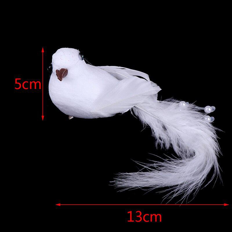 2/4 teile/satz Künstliche 3D Simulation Vogel Schaum Feder Vogel DIY Party Handwerk Ornament Requisiten Home Garten Decor Hochzeit dekoration – Detail 1