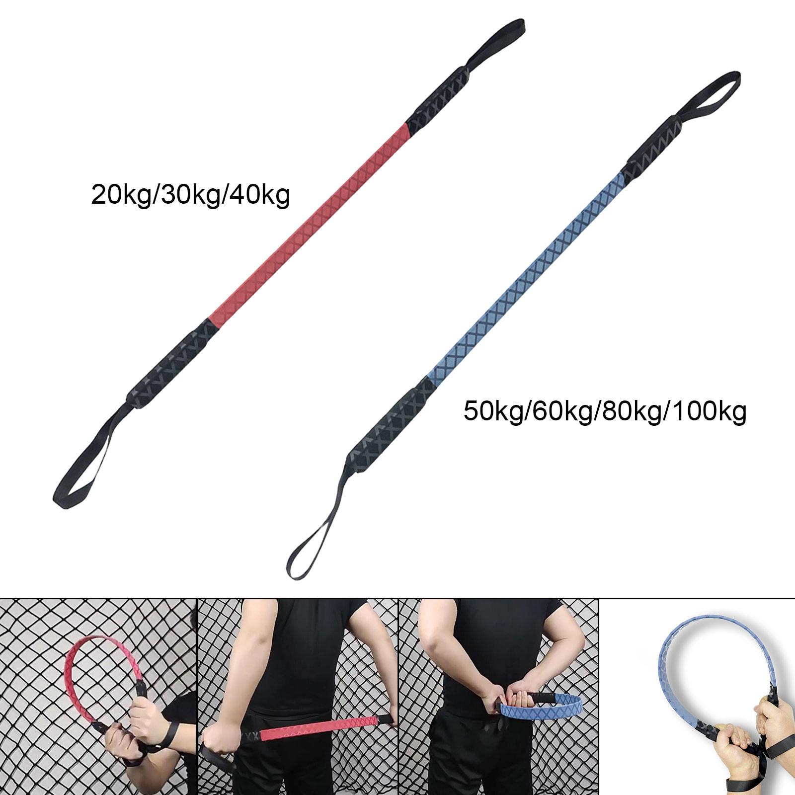 Spring Power Twister Bar Forearm Strengthener Workout Home Gym Upper Body Exerciser Fitness Training 