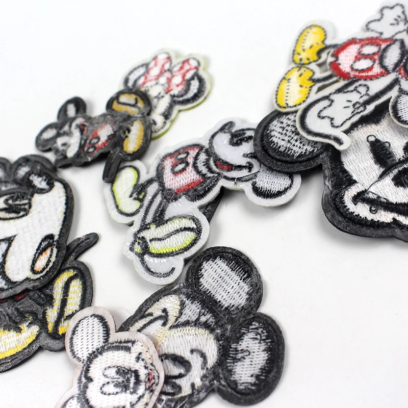 Minnie Mouse Appliques Clothing  Mickey Mouse Patches Sewing - Disney  Embroidery - Aliexpress