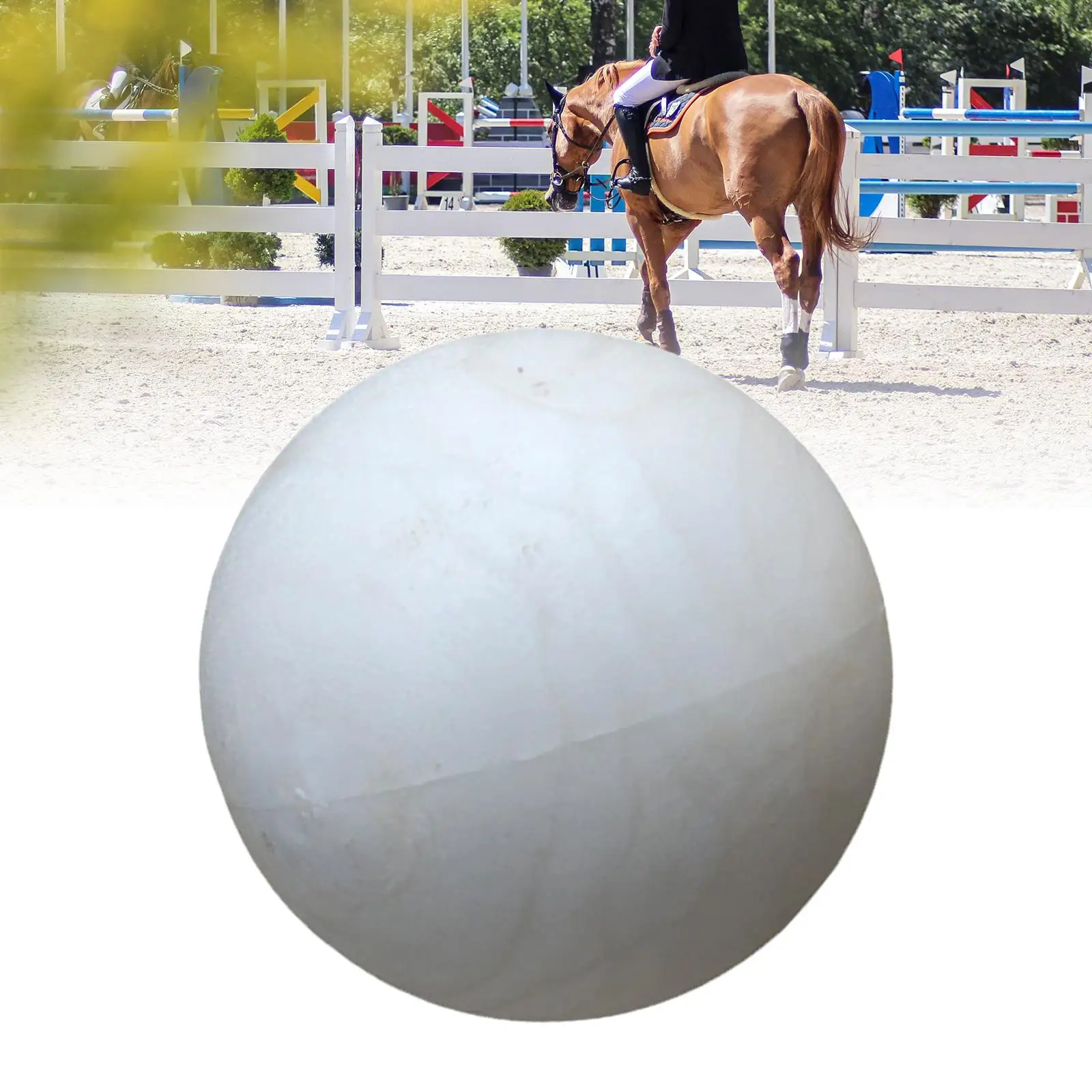 Toss Jolly Play Ball Wear Resistant Lightweight PC for Horse Play Tugging Goats