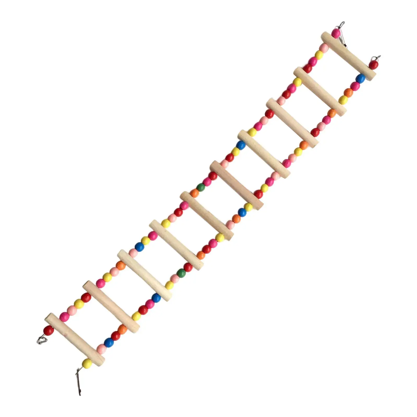 Multicolor Bird Ladder Parrots Swing Climbing Encourages Foot Exercise for Cockatiels Perch Budgie