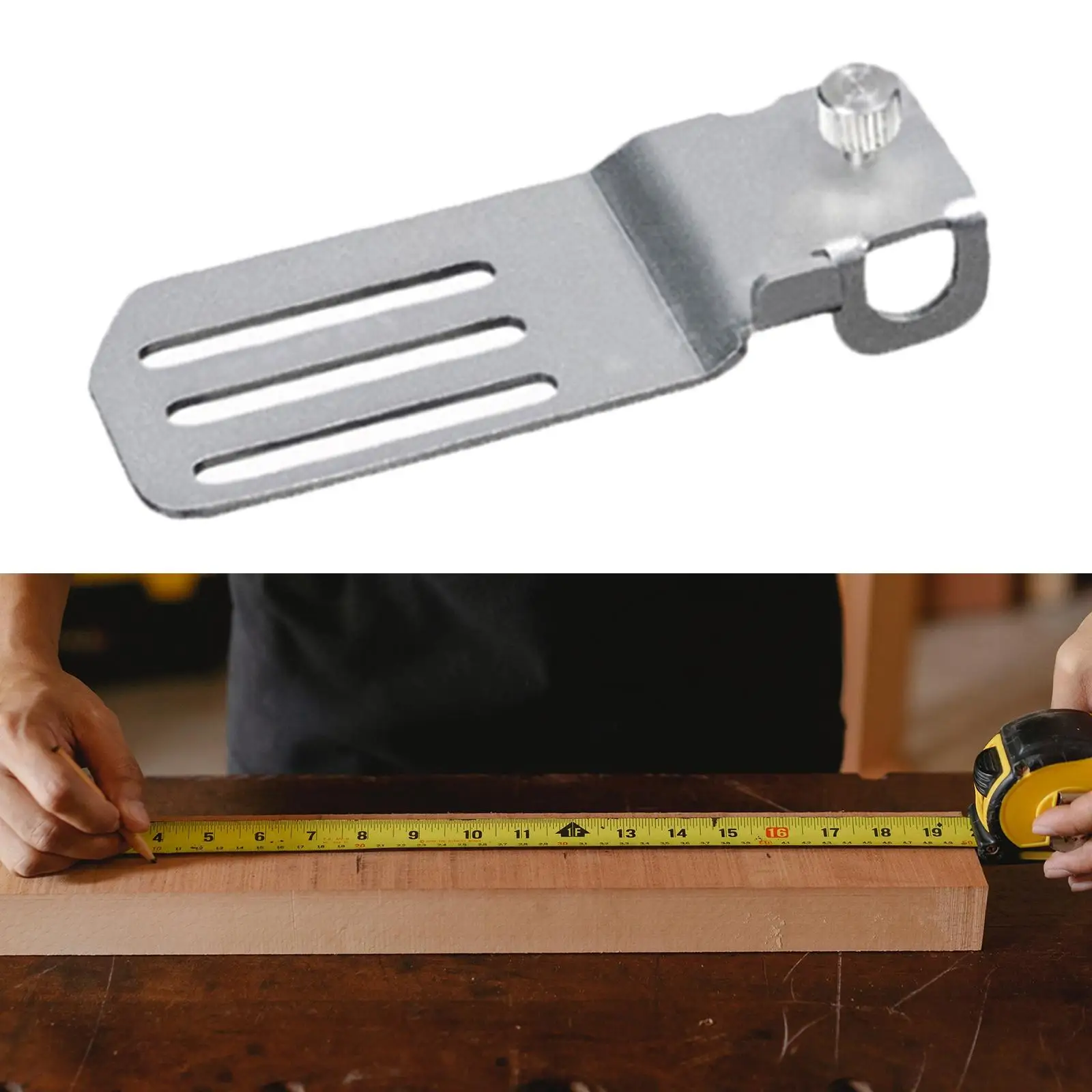 Multifunctional Tape Measure Marker Ruler Marker Scribing Pencil Holder for Woodworking