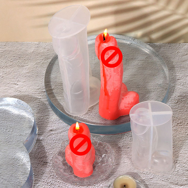 3 Size Sexy Man Penis Cake Silicone Mold For Handmade Soap Candle