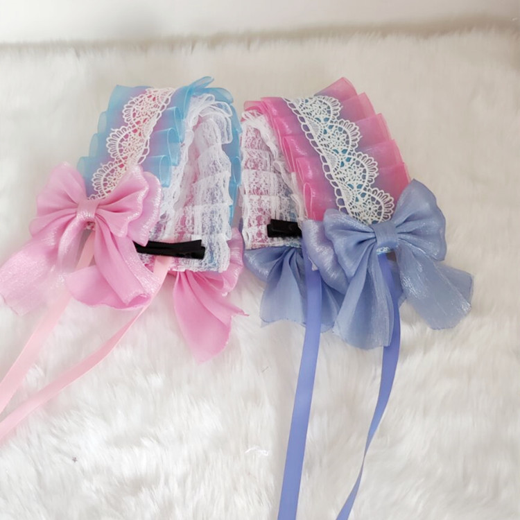Lolita haar zubehör Japanischen süße und schöne bogen spitze mädchens haar süße lolita zubehör – Detail 2