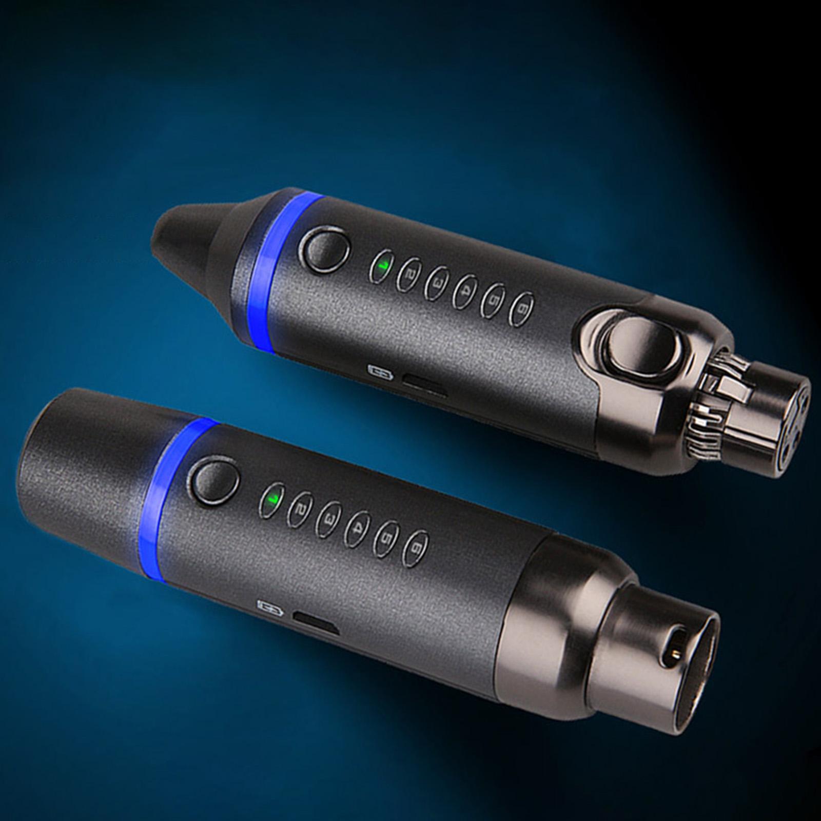 Nux B-4 Plus Audio Transmitter Receiver System Receiver Mic Microphone Wireless System for Cellphone Dynamic Microphone Speaker