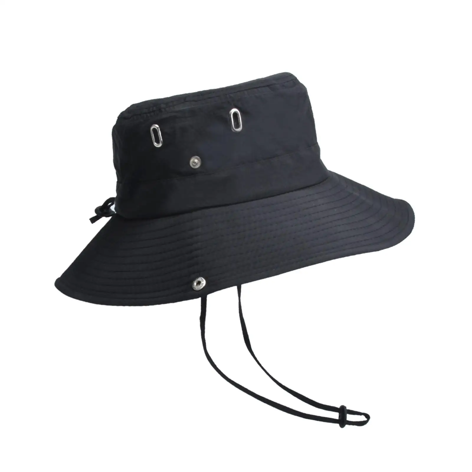 Bucket Hat Wide Brim Polyester Fashion Sun Hats for Camping Travel Outdoor Fishing