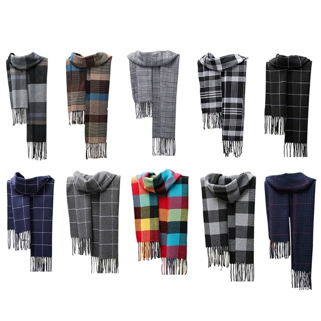 Cozy Plaid Chunky Fluffy Thermal Oversize Manufacturer Knit Custom Logo All  Color Scarf with Tassel - China Plaid Pattern Scarves Shawls and Custom  Color price