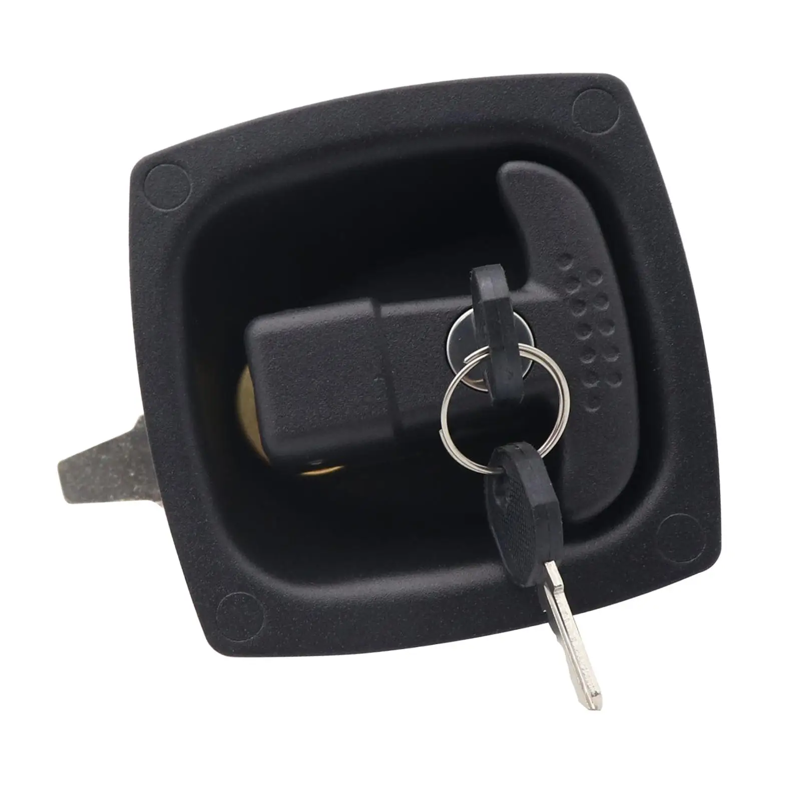 Folding Compression Tool Box Lock Accessories Ergonomic 4.3x4.3inch with 2 Keys Door Lock for Rv Truck Trailer Sturdy
