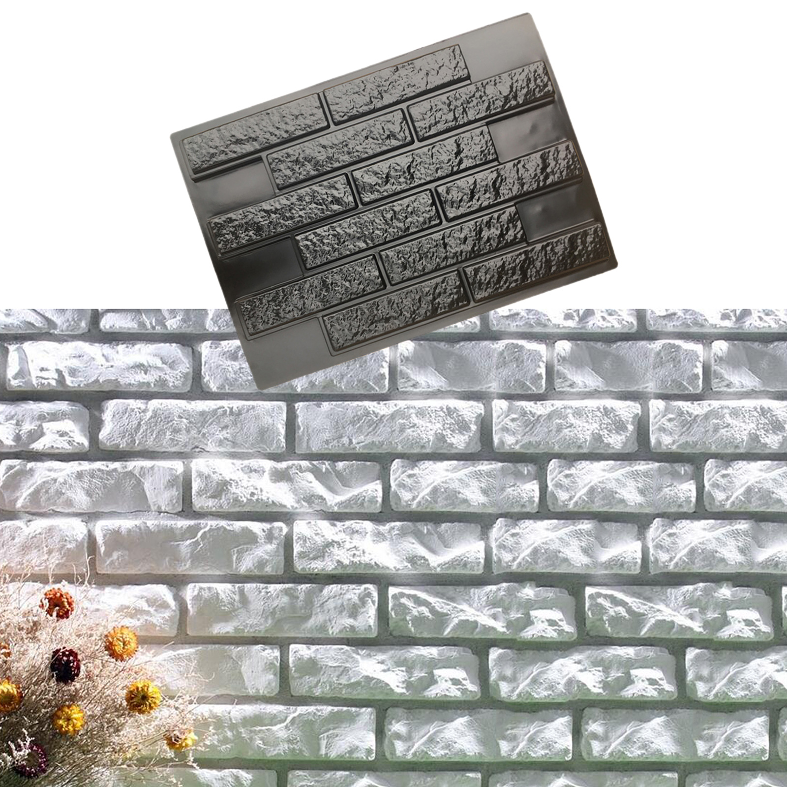  Concrete Plaster Tiles Bricks ,   for Wall Panel decor for art,Cement Bricks Maker ,Vertical Concrete Stamps