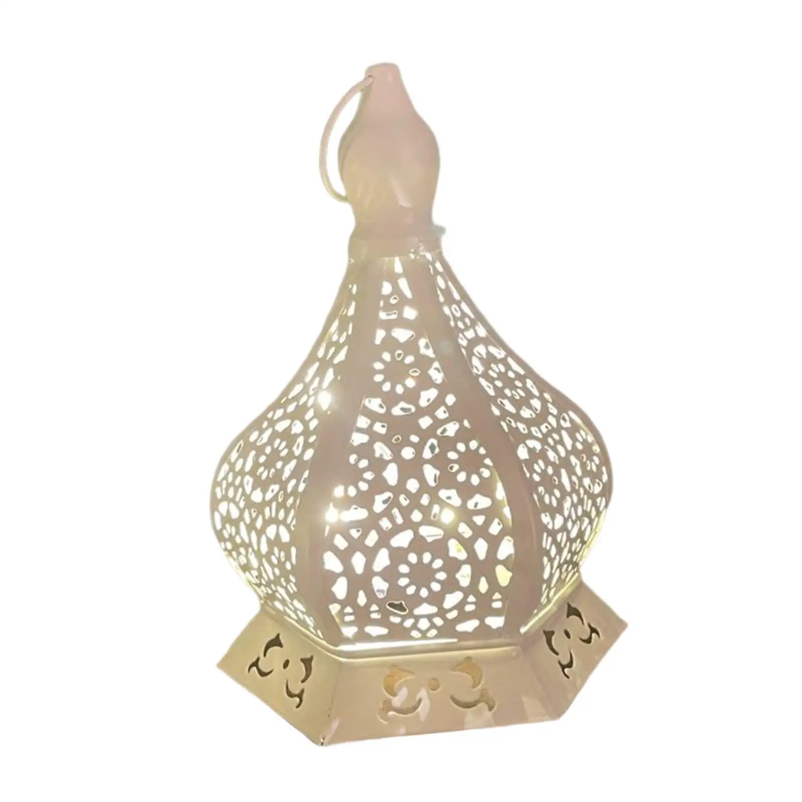 Ramadan Table Lamp Decoration Vintage Style Hanging Lamp Accessories Ramadan Lantern for Outdoor Indoor Bedroom Living Room Bar