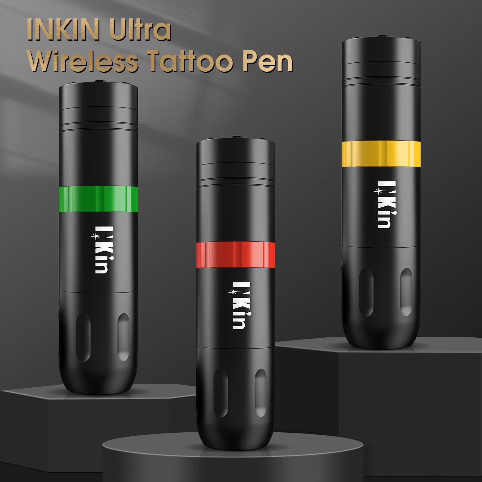 Best of INKIN Ultra Wireless Cartridge Tattoo Pen Machine 1500mAh Capacity Led Display Power Grip Supply For Cartridge Tattoo Needles Reviews & Tips