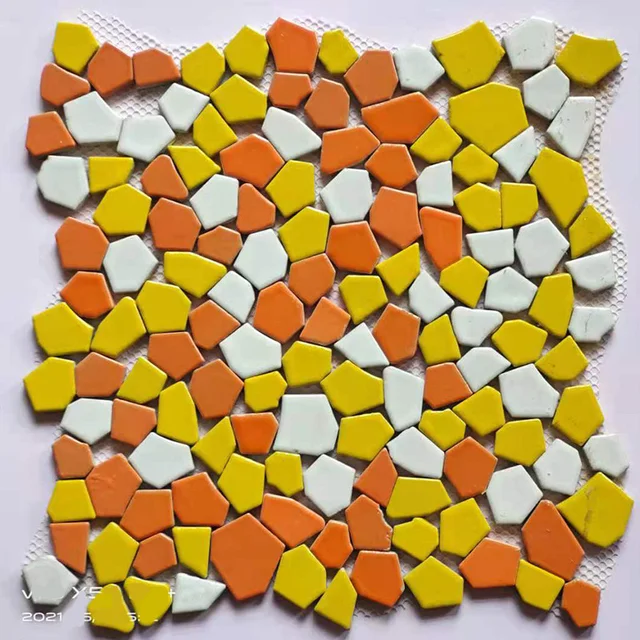 200g Square Building Renovation Ceramic Tiles Mosaic tiles, Bulk Ceramic Pieces Crafts Making Supplies for Home Wall Outdoor Floor Vase Tabletop