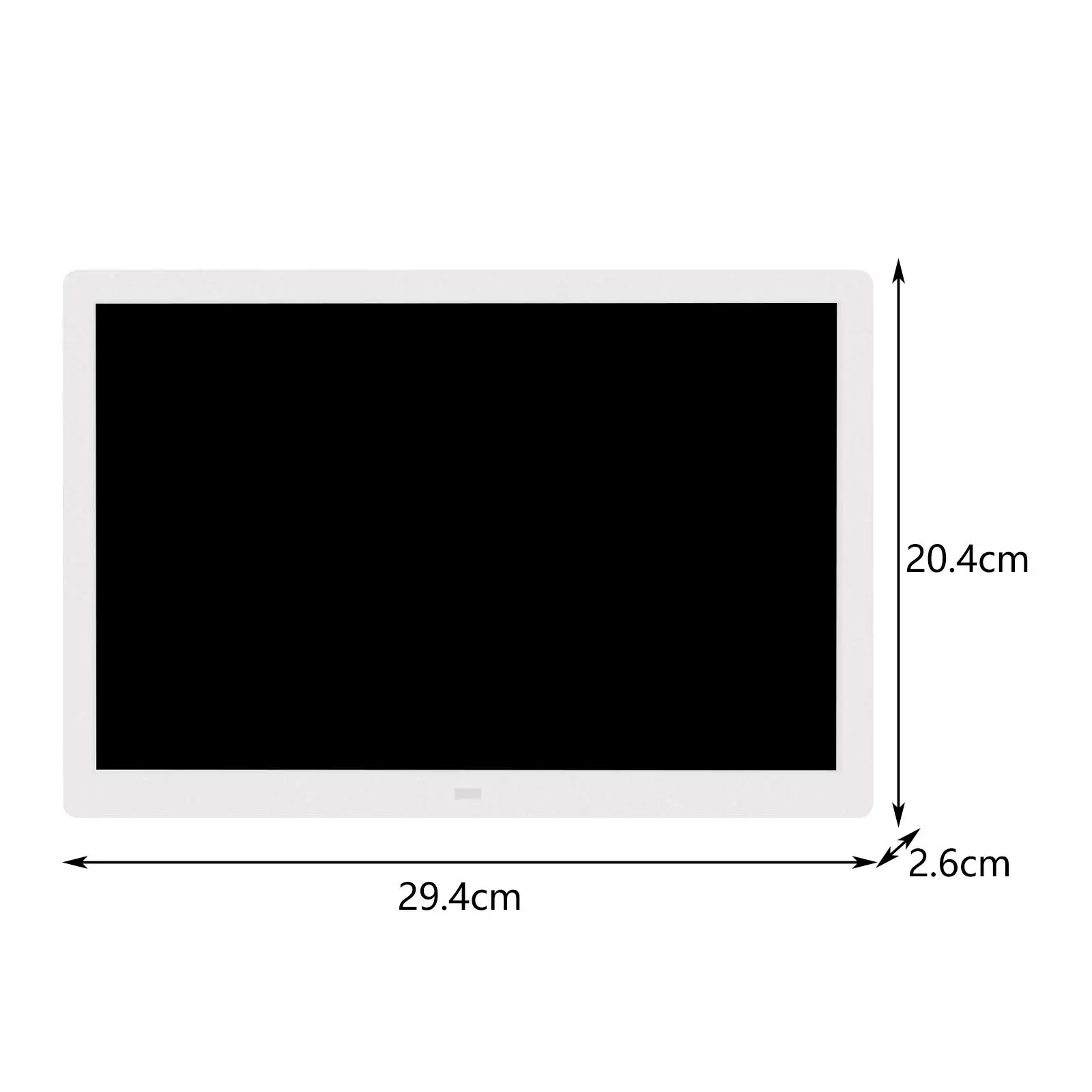 12 Inches Electronic Digital Photo Frame White US Standard Plug 16/10 Screen for Wall