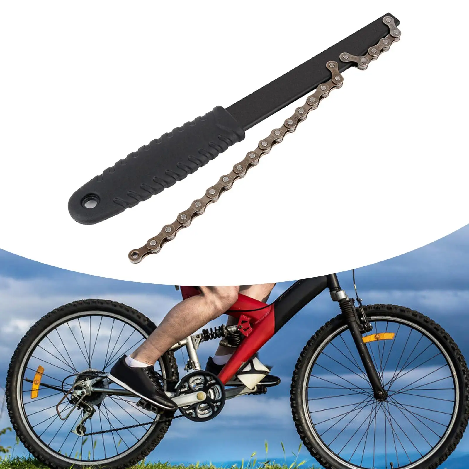 Flywheel Wrench Universal High Quality Hand Tool Wheel Disassembly with Chain Whip Cassette Removal Tool for Mountain Bike