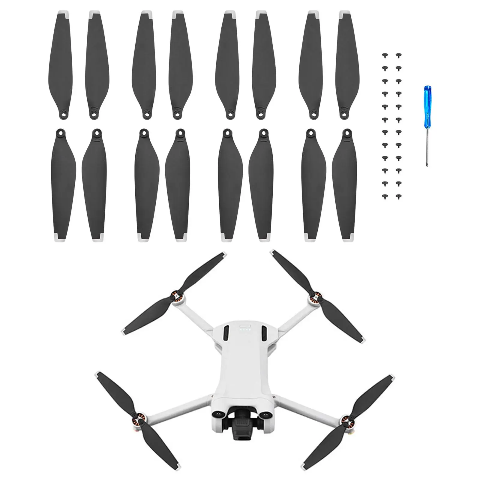 Propellers Silver Edge Replaces Lightweight High Performance Professional Spare Parts Spare Blades for Mavic Mini 3 Pro