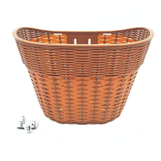 Panier De Vélo Pour Enfant 12-18 Pouces - Imitation Osier, Imperméable, Idéal Pour Goûter Ou Petit Matériel