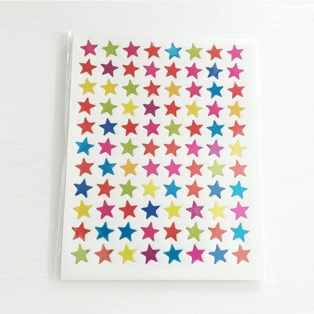 Ciieeo 10 Sheets Star Stickers Sticker for Rewarding Gold Stars Stickers  Teacher Stickers for Students Award Stickers for Kids Small Kid Stickers