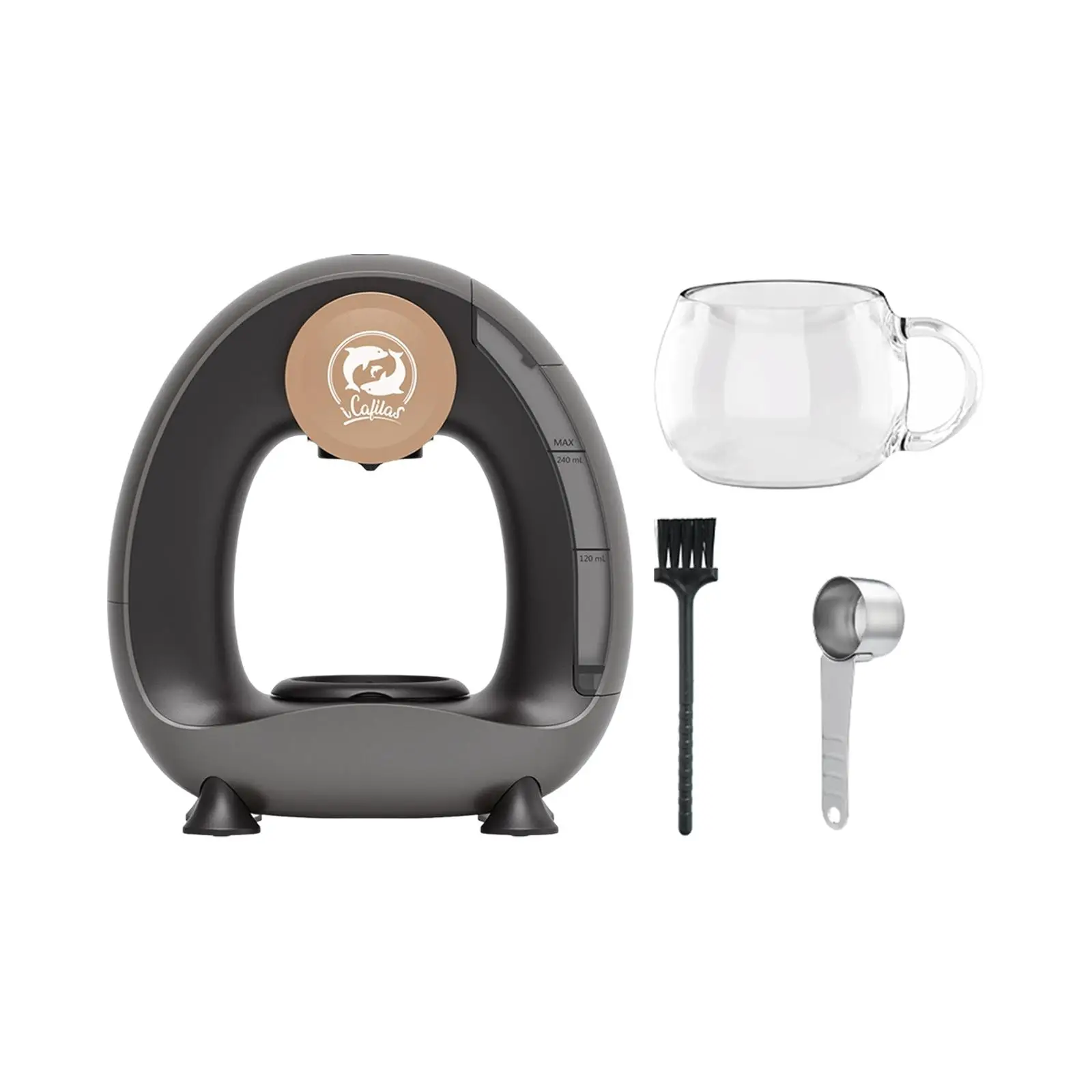 Mini Coffee Machine Removable Reusable Lightweight Easy to Clean Portable Small Coffee Maker for Camping Home Kitchen
