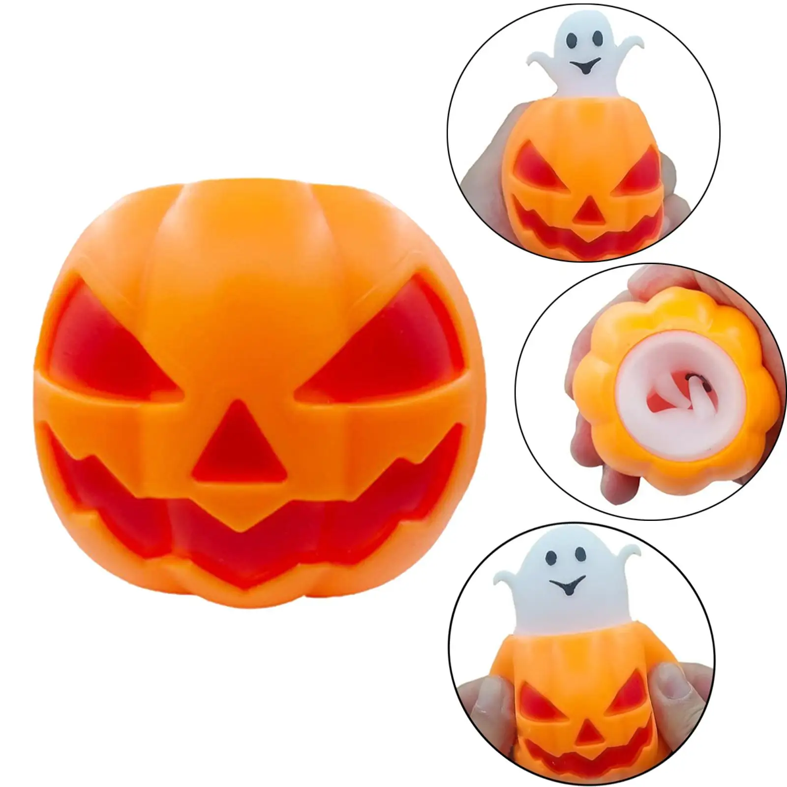 Funny Squeeze Pumpkin Sensory Toys Simulation Soft for Kids Boys and Girls Adults Xmas Gifts