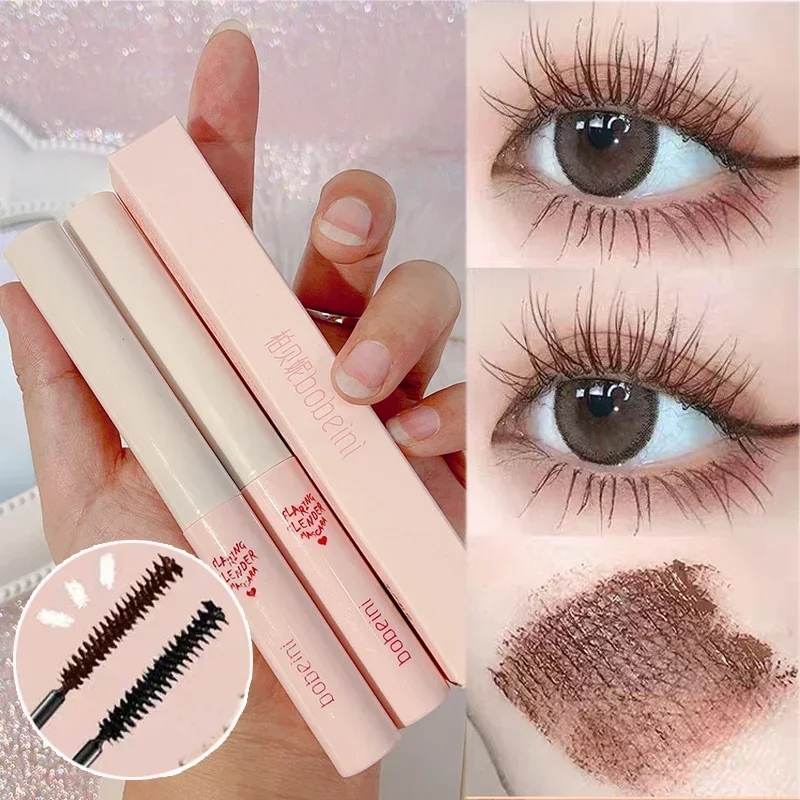 Best of Waterproof Black Brown Mascara Lasting Matte Quick Dry Ultra-fine Brush Lengthening Eyelash Mascara Lash Extension Makeup Tool Reviews & Tips