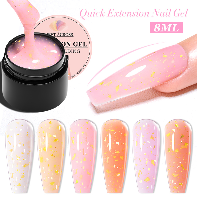 Description Picture 4 of itemQuick Building Extesion UV Gel Nail Art Clear Camouflage Color Nail Tip Form Crystal UV Gel Top Base Gel Nail Art