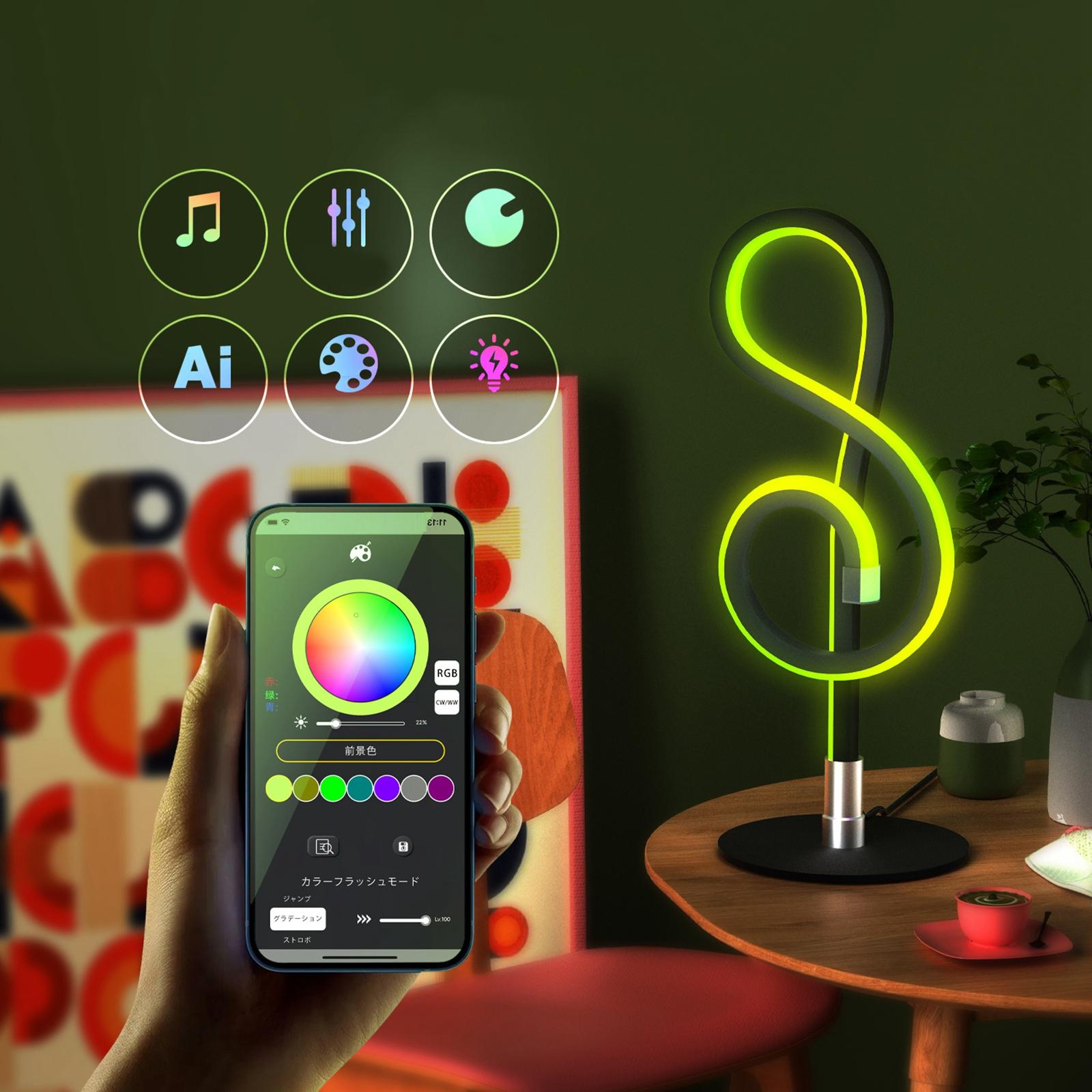 Smart Pickup Rhythm Light LED RGB App Control Ambient Light Stepless  Dimming Music Sync for Home Gaming Room Bedroom Car Desktop | AliExpress