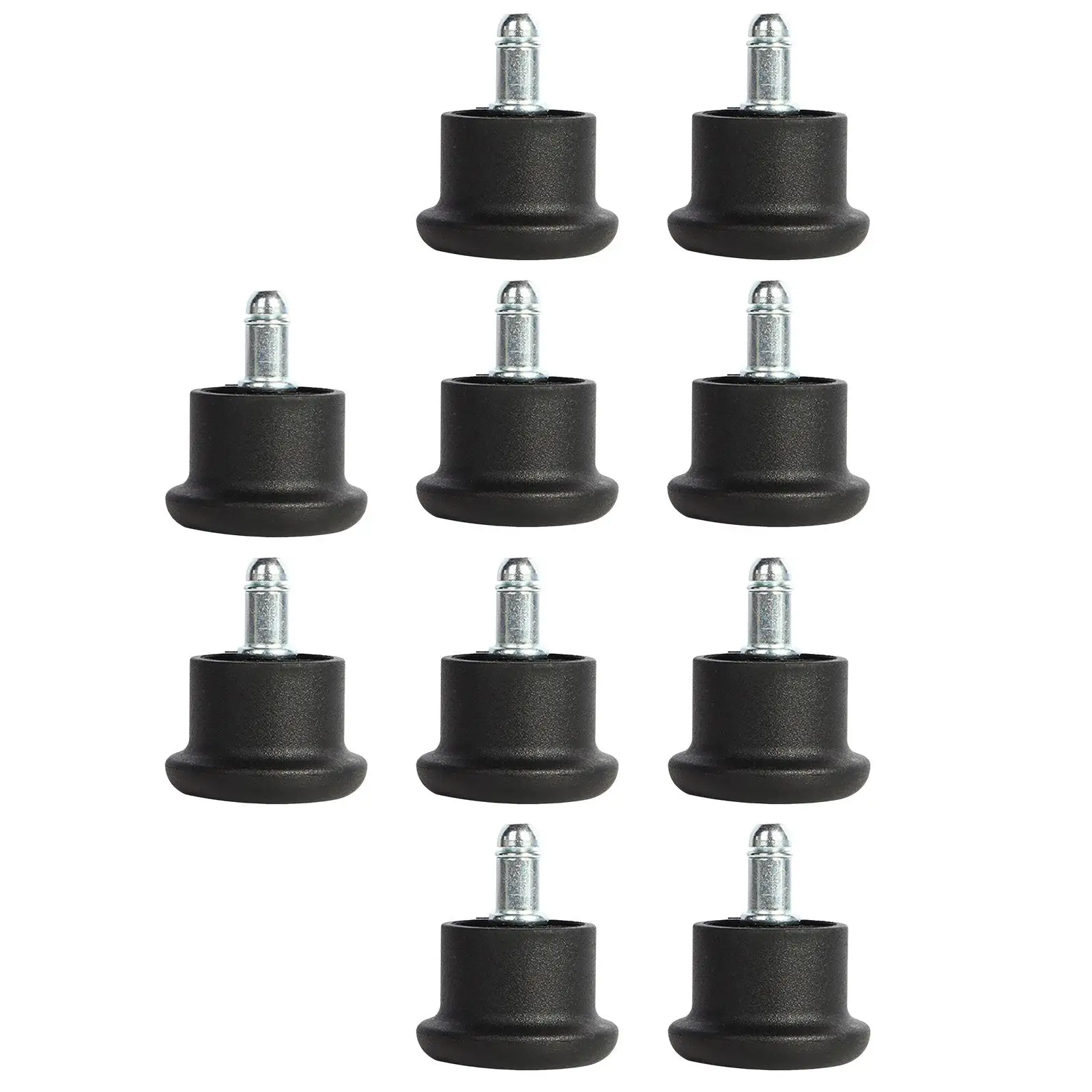 10Pcs Fixed Stationary Caster for Office Chair Stool Glides Stationary Feet Pads Low Profile Bell Glides for Cabinet Accessories