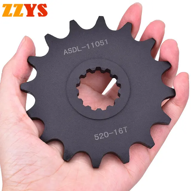 520 16T 16 Tooth Front Sprocket Gear Wheels For Kawasaki ZX-6R 