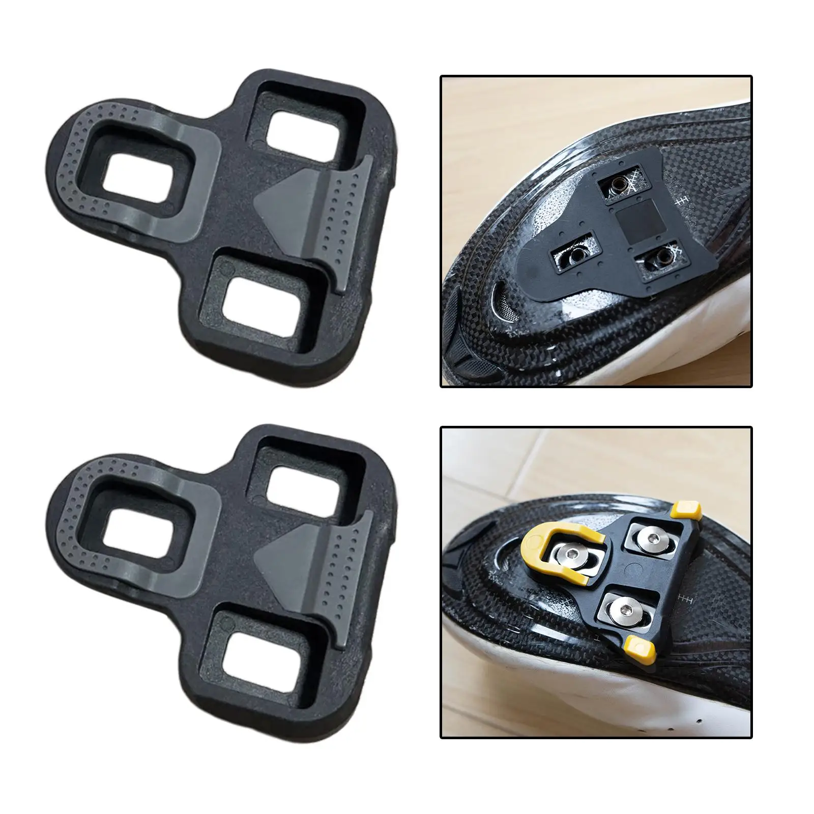 Road Bicycle Pedals Durable Universal Practical Bicycle Cleats for Cycling Cleat Set