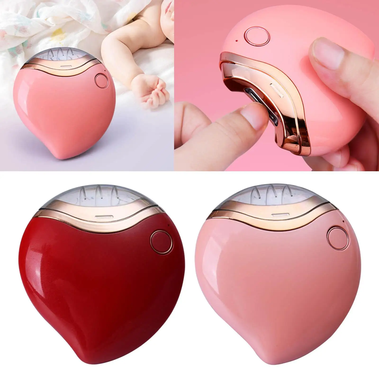 Electric Nail Clipper, Nail Grinder for Fingernail Portable Finger Nail Care USB Nail Cutter, for Infant Adult Toddlers Home
