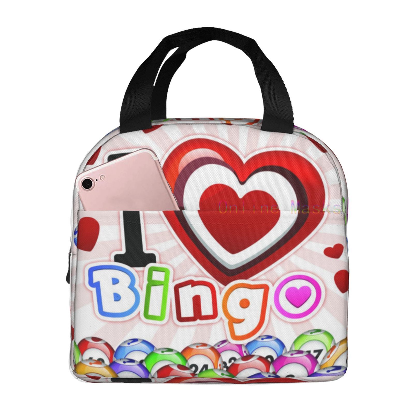 bingo eu preciso de mais um saco de almoço numbe saco mais fresco bolsa feminina sacola isolada lancheira forro macio recipiente de almoço para viagens de piquenique