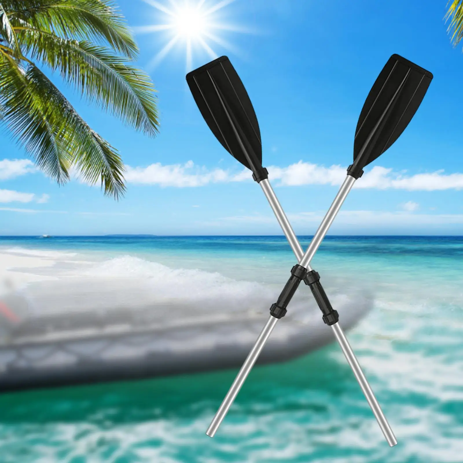 Kayak Boat Rafting Paddle Aluminium Alloy Single Blade for Outdoor Sports
