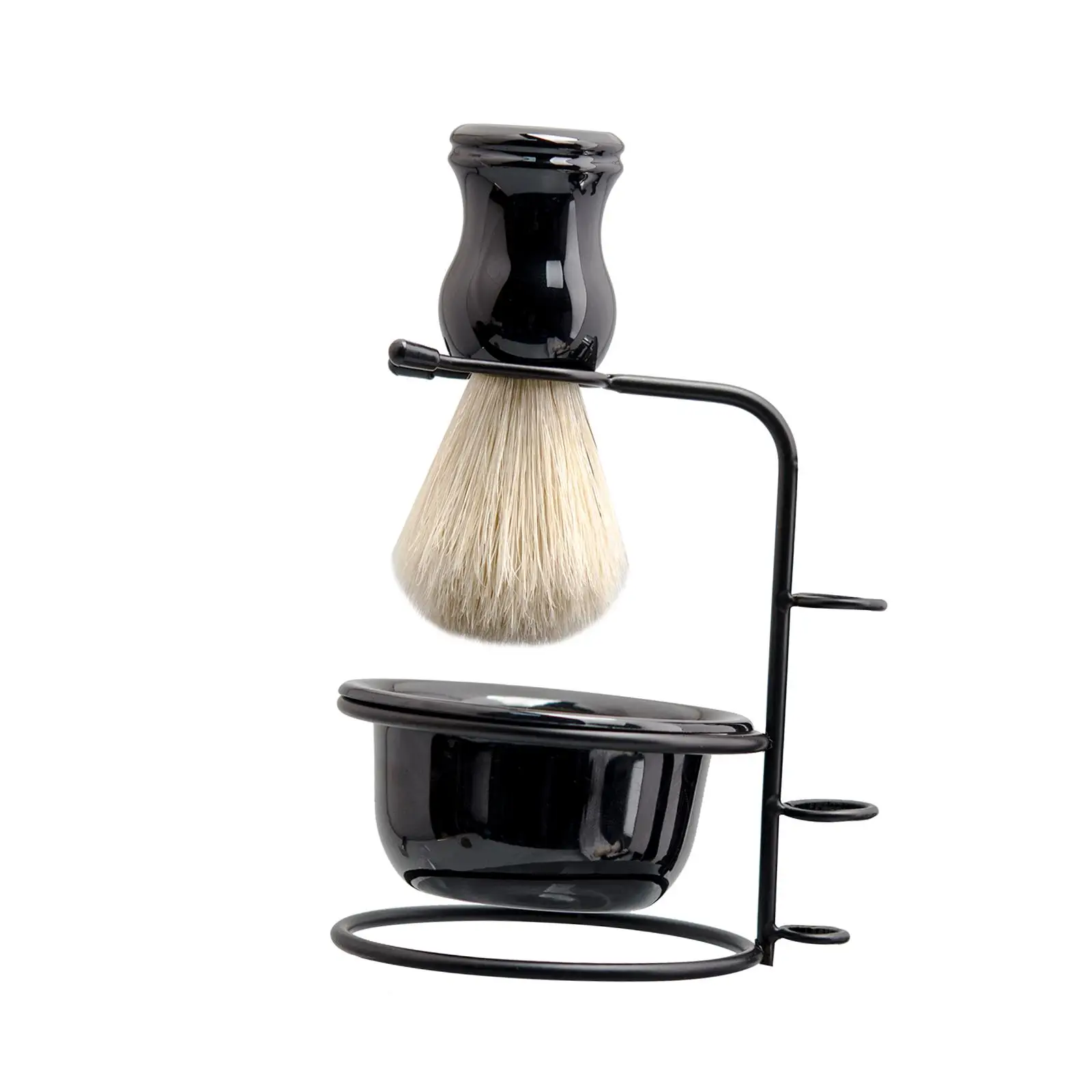 Deluxe Shaving Kit for Men Premium Sturdy Shaving Brush Stand Kit Soap Bowl and Manual Mens Razor Gift for Men Shaving Stand