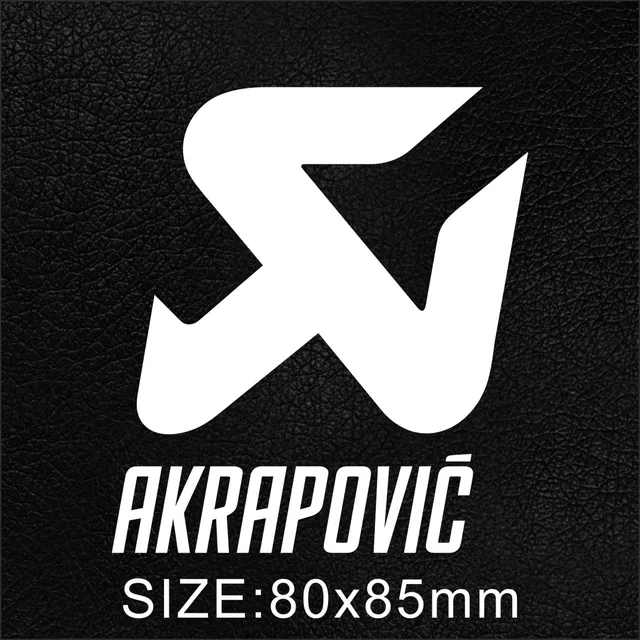 Akrapovic Logo Sticker Black
