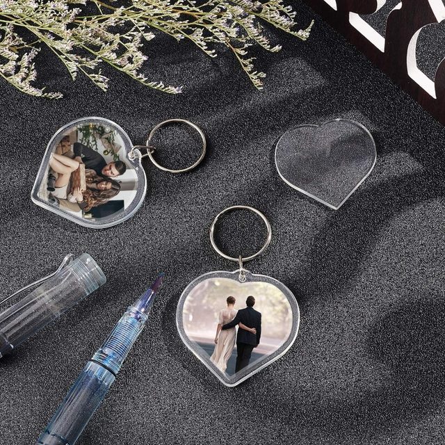Personalised Custom Photo Gift Keyring Key Fob 50 X 35 Mm - Foto 8