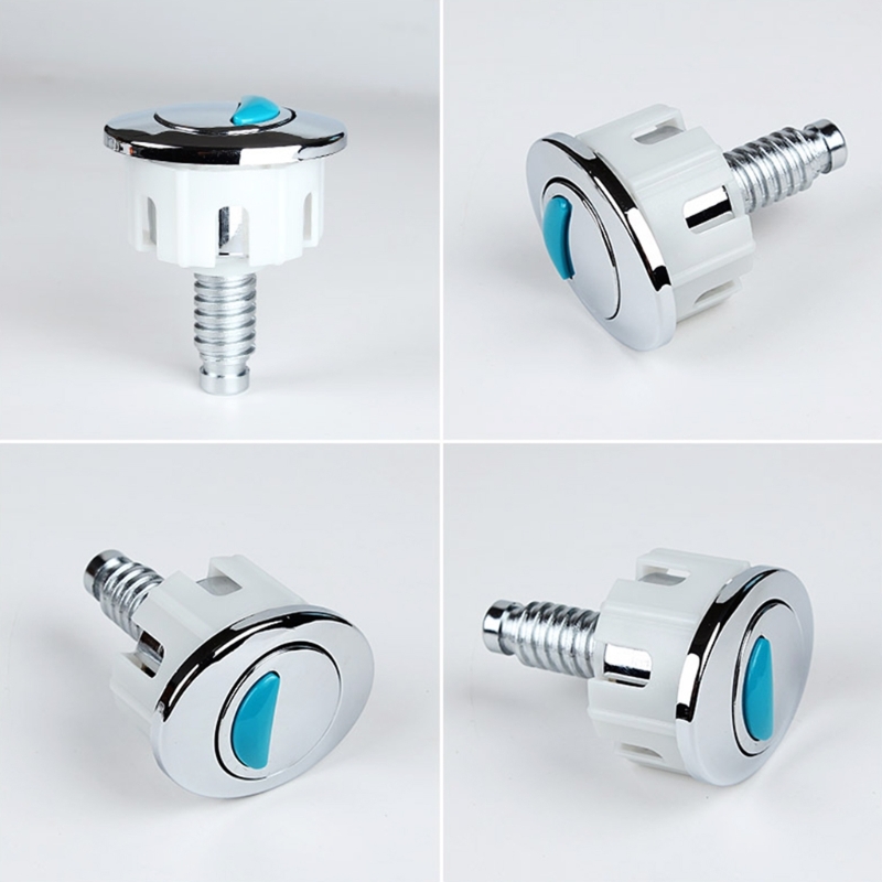 Description Picture 5 of itemToilet Dual Flush Oval-shape Push Button Electroplating Water Tanks Push Water Saving Rod Bathroom Accessories 85LC