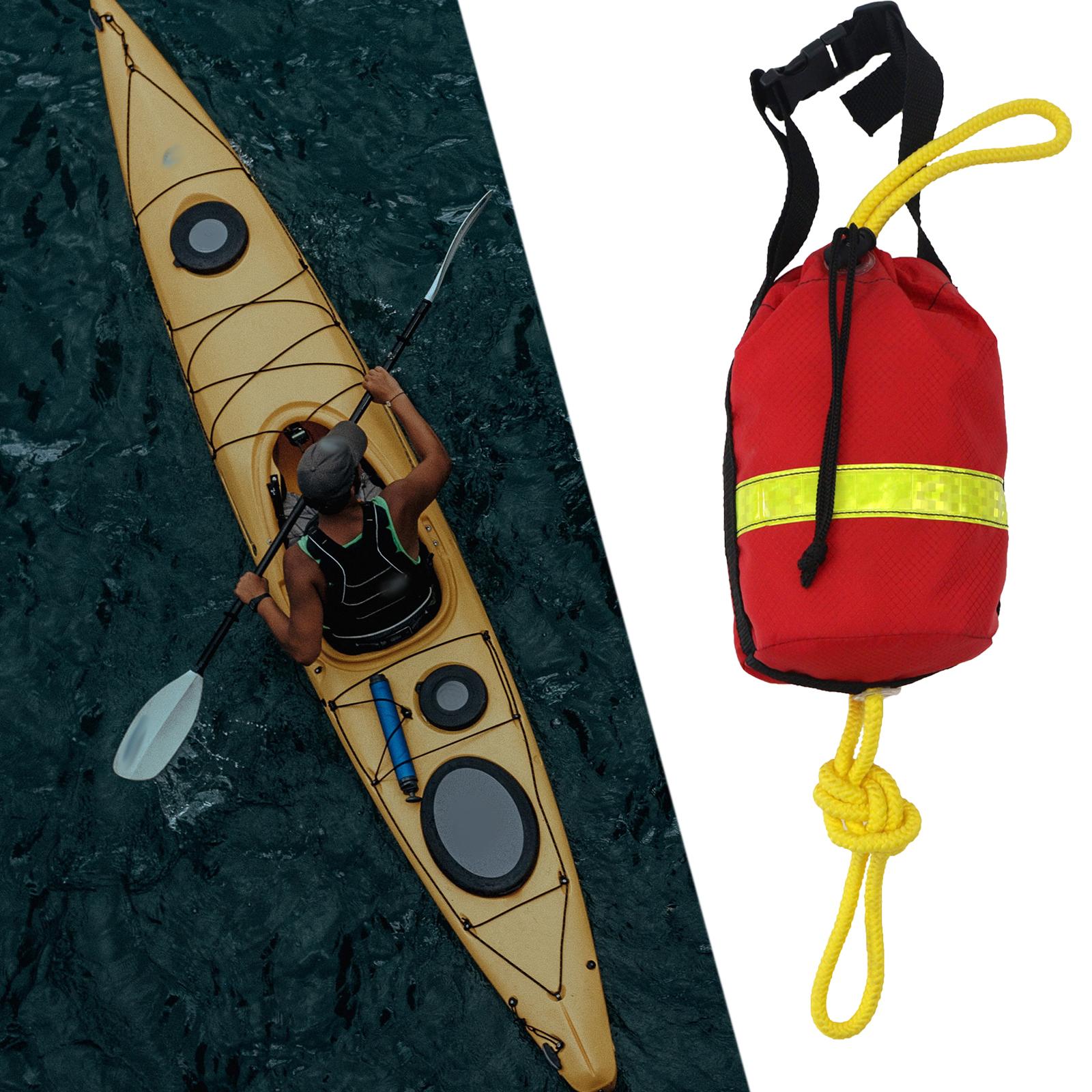 Throw Bag for Water Rescue with Rope Yellow Throwline Portable Rescue Throw Bag for Canoe Ice Fishing Swimming Boating Kayaking