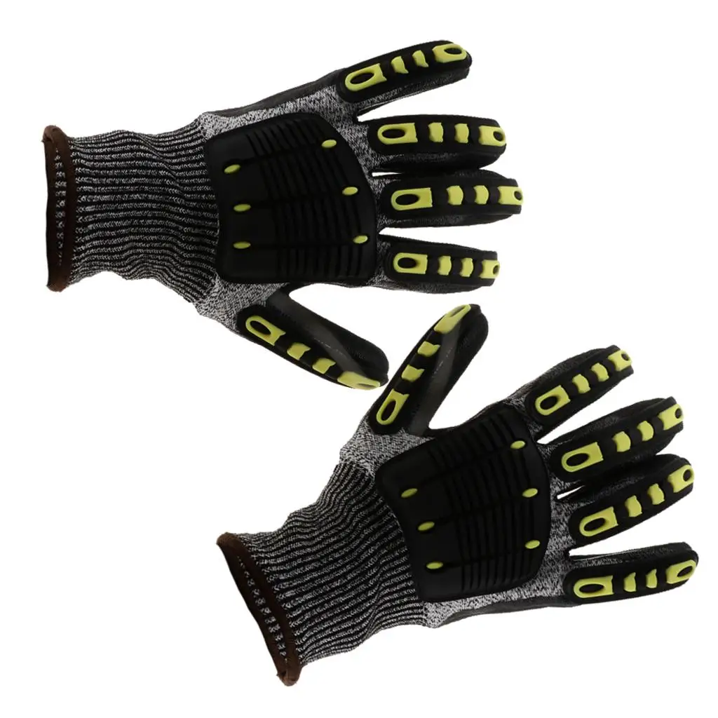 Anti Mechanics Work Gloves Vibration Cut Resistant Safety Gloves