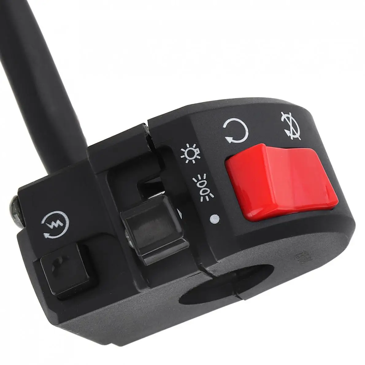 Vista del interruptor derecho para aplicaciones en motocicleta y ATV