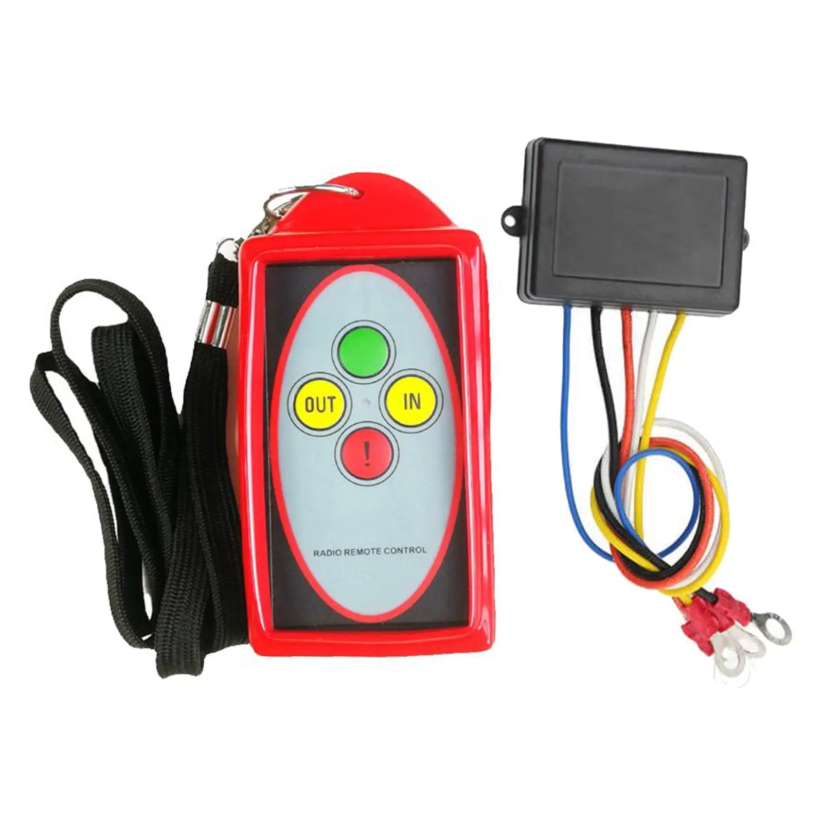 Winch Wireless Remote Control Switch Kit Waterproof Premium 12V 24V 433MHz Remote Receiver Kit Replacement Vehicle Car