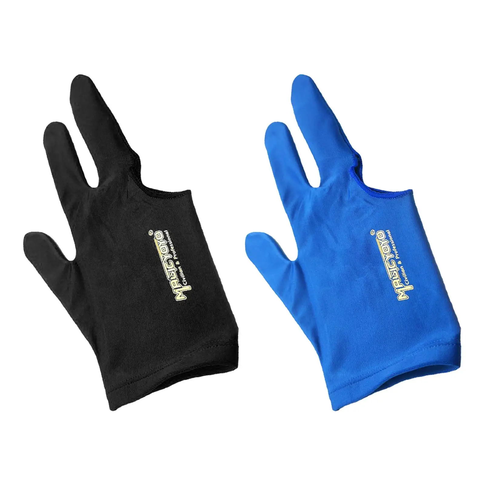 Yoyo Glove, Durable Anti Slip 3 Finger Snooker Glove, Stretch Three Finger Gloves
