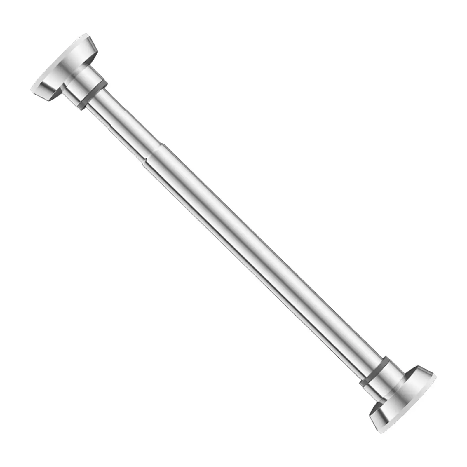 Clothes Rod Adjustable Length Curtain Rod Wall Mounted Clothes Hanger for Bedroom Closet Laundry Room Bathroom Wardrobe