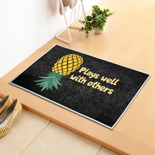 FROZZUR Pineapple Bath Mat, Non Slip Bathroom Mats, Fun Cartoon Pineapple  Bathroom Decor, Fruit Shaped Absorbent Bathtub Rug Bathroom Tub Plush  Shower