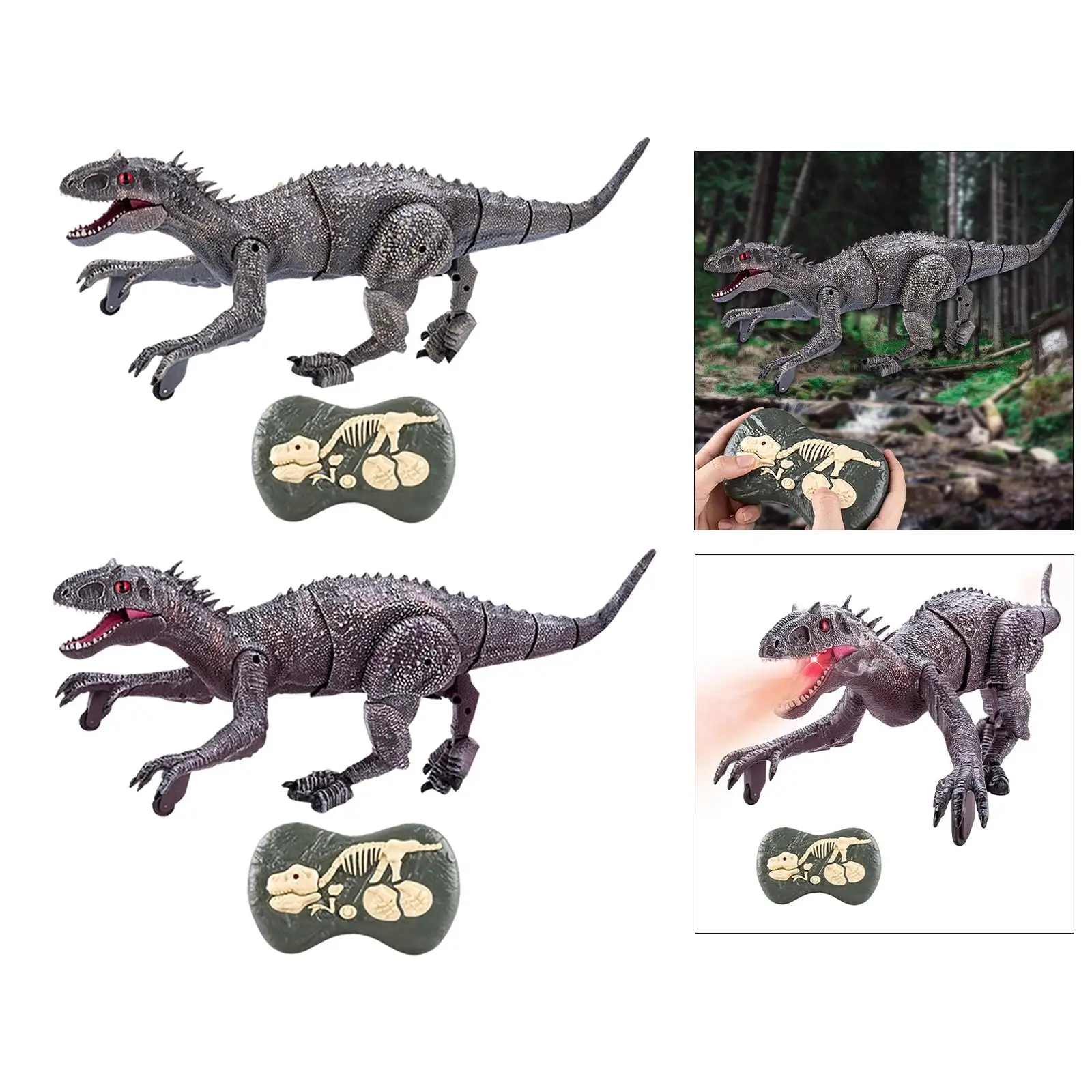 Remote Control Walking Dinosaur Toy Intelligent Interactive with Roaring Sounds for Boys Gifts Christmas Gift