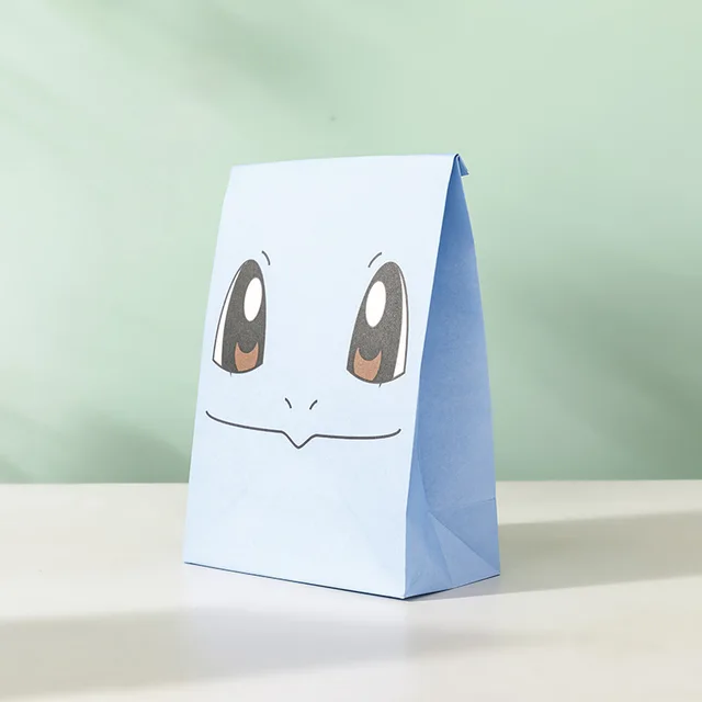Pokemon Pikachu sacchetto regalo di carta Kraft carino Anime per bambini  pacchetto regalo di compleanno di natale festa favore caramella biscotti  sacchetto di imballaggio